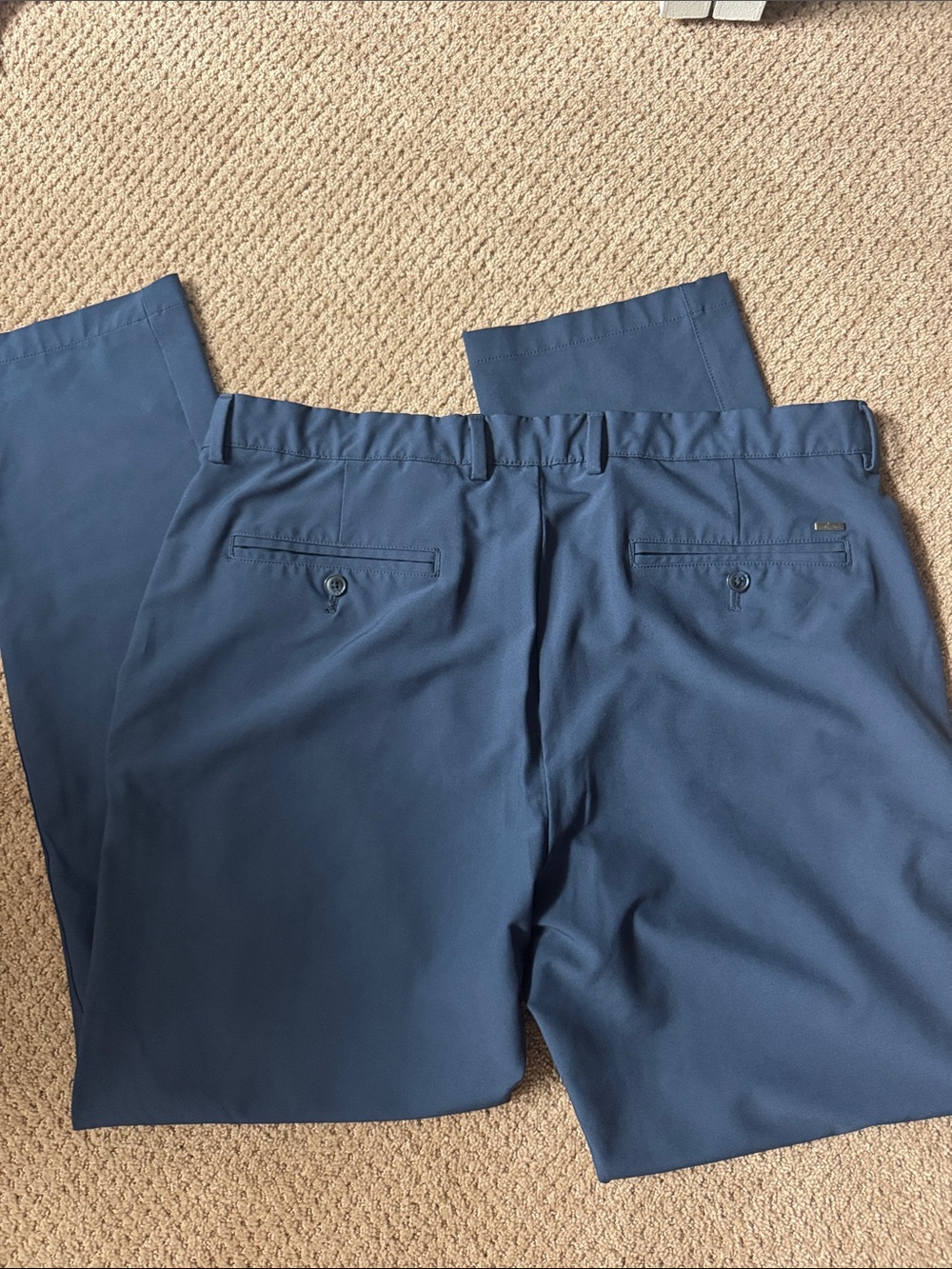 Greg Norman Collection Navy Dress Pants - Straight Fit